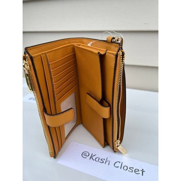 Michael kors wristlet double zip phone wallet marigold - Picture 4 of 8